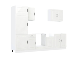 Conjunto de 7 Armários de Cozinha Kalmar Branco Brilhante MAISON EXCLUSIVE