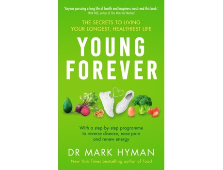 Livro Young Forever de Mark Hyman (Inglês)