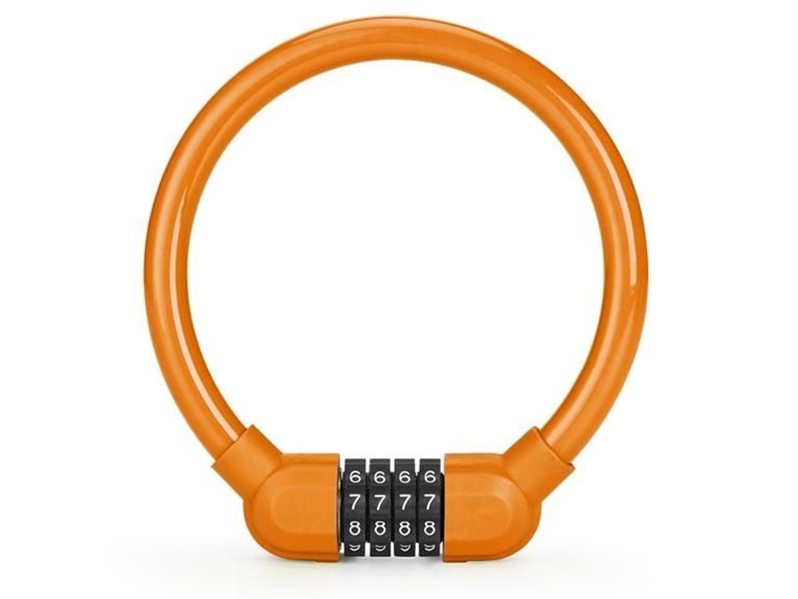 Cadeado Para Bicicleta De Montanha, Cadeado Portátil Com Senha, Laranja Aquaforge