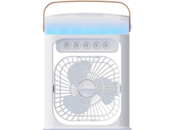 Ventilador De Mesa Pequeno, Potente, Sem Fio E Recarregável Com Visor