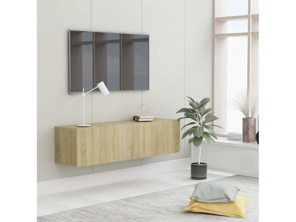 Vidaxl Móvel De Tv 120x30x30 Cm Derivados De Madeira Carvalho Sonoma