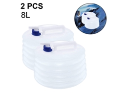 Lurelia Jarro De Água Dobrável 5l/8l/10l Pvc Transparente Torneira Portátil Campismo Exterior