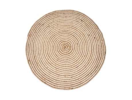 ALFOMBRA NATUR IV YUTE NATURAL 120X120 CM