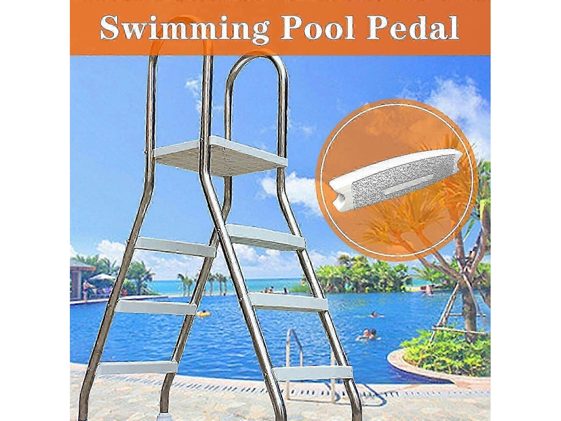 Pedal De Substituição Para Escada De Piscina, Plástico Antiderrapante, Compatível Com Hastes De 1,9 Polegadas