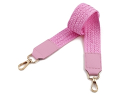 Correa de Hombro Ancha de Cuero Pu para Bolso Reemplazo Color Oscuro Café Rosa Rosa