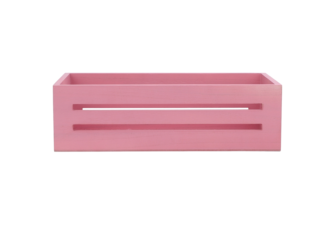 Cesta de armazenamento em madeira, 33x15,5x10cm, multifuncional para banheiro e quarto | S/MARCA