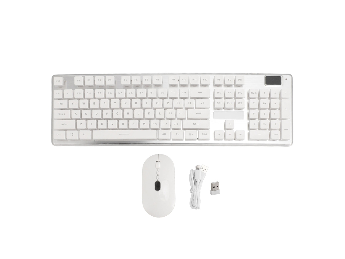 Conjunto De Teclado E Mouse Gamer Sem Fio Com Iluminação De Fundo