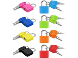 Trunk Locks With Keys, Compact Keyed Padlocks, Multi-coloured Trunk Locks, Trunk Locks With 2 Keys SUNNY SPACES