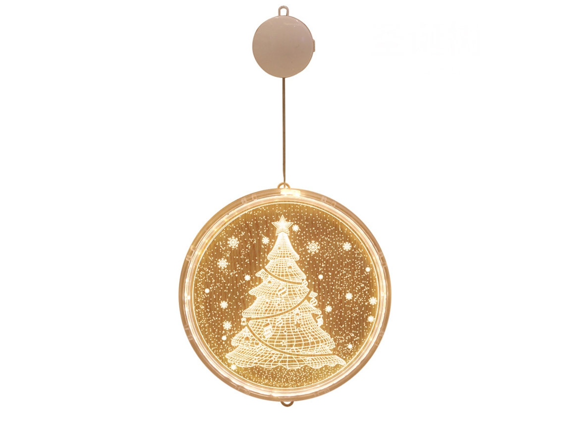 Decorações De Natal Para Janelas, Luzes Led De 2,6 M Para Pendurar Na Janela, Funcionam Com Bateria Para Janelas Internas E Externas-aquaforge