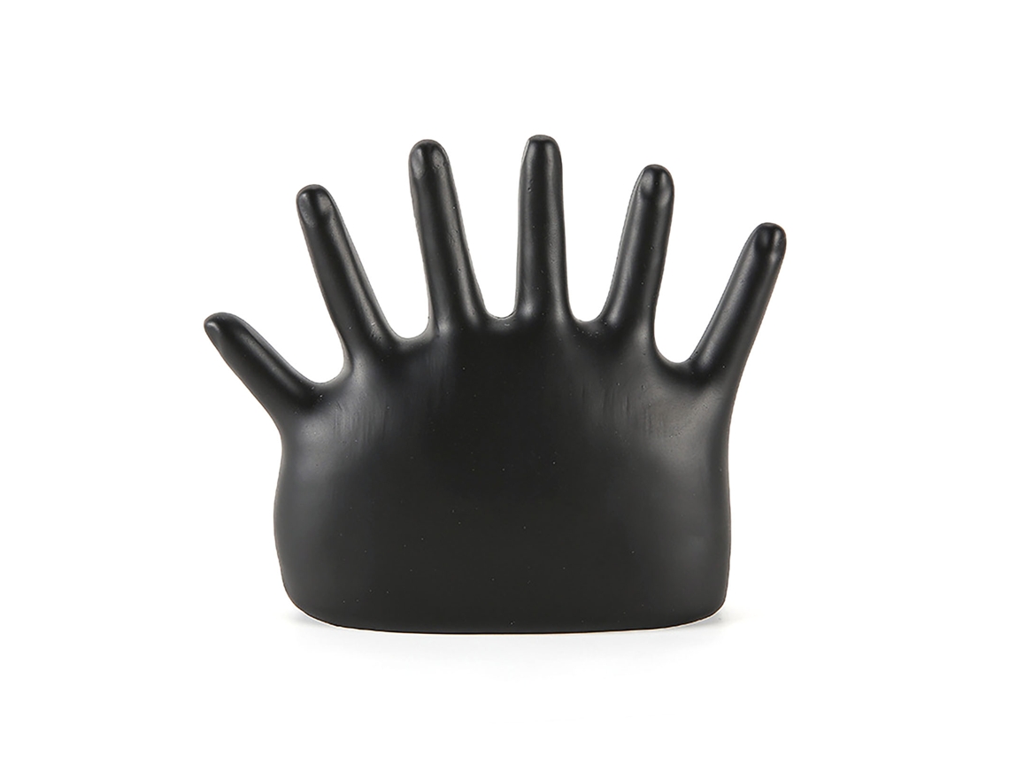 Soporte Para Joyería De Mano Resistente Al Desvanecimiento Para Anillos Pulseras Relojes Negro Mostrador Redondo