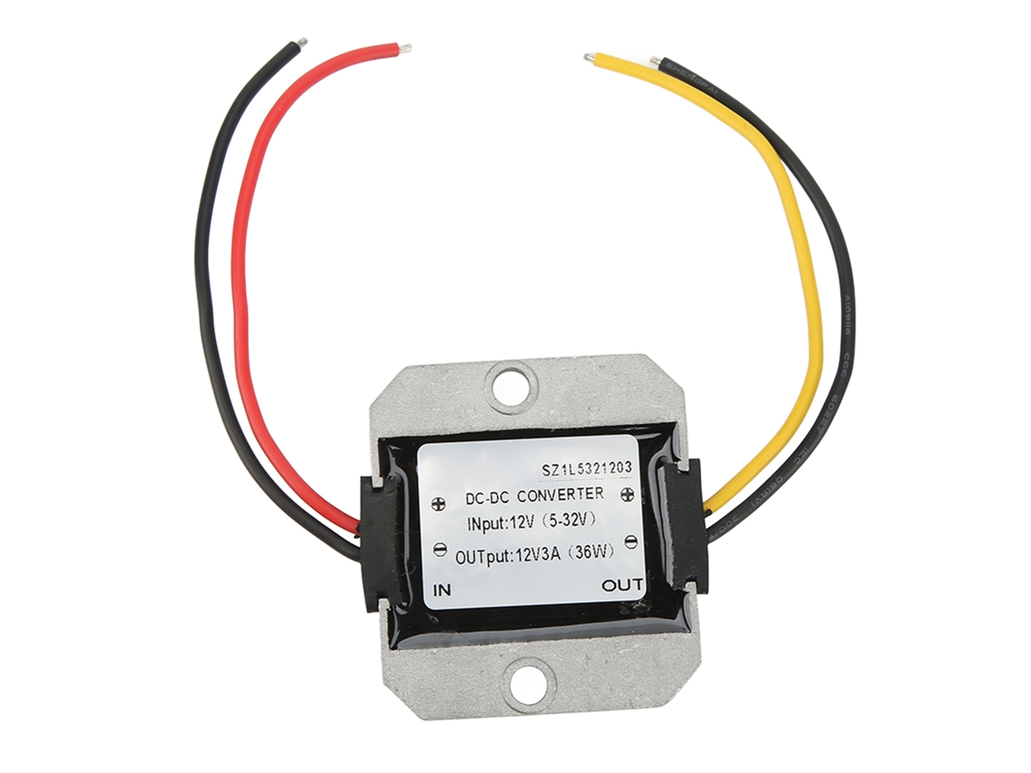 Módulo Conversor Dc Regulador De Voltaje Ajustable Impermeable Ip67 12v Para 12v 3a