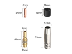 Laxiscreed 19 Pontas De Contacto Para Soldadura Mig/mag Compatíveis Com Binzel 15ak, 0.8mm M6
