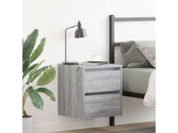 Vidaxl Mesa De Cabeceira De Parede 38x34x40 Cm Cinzento Sonoma
