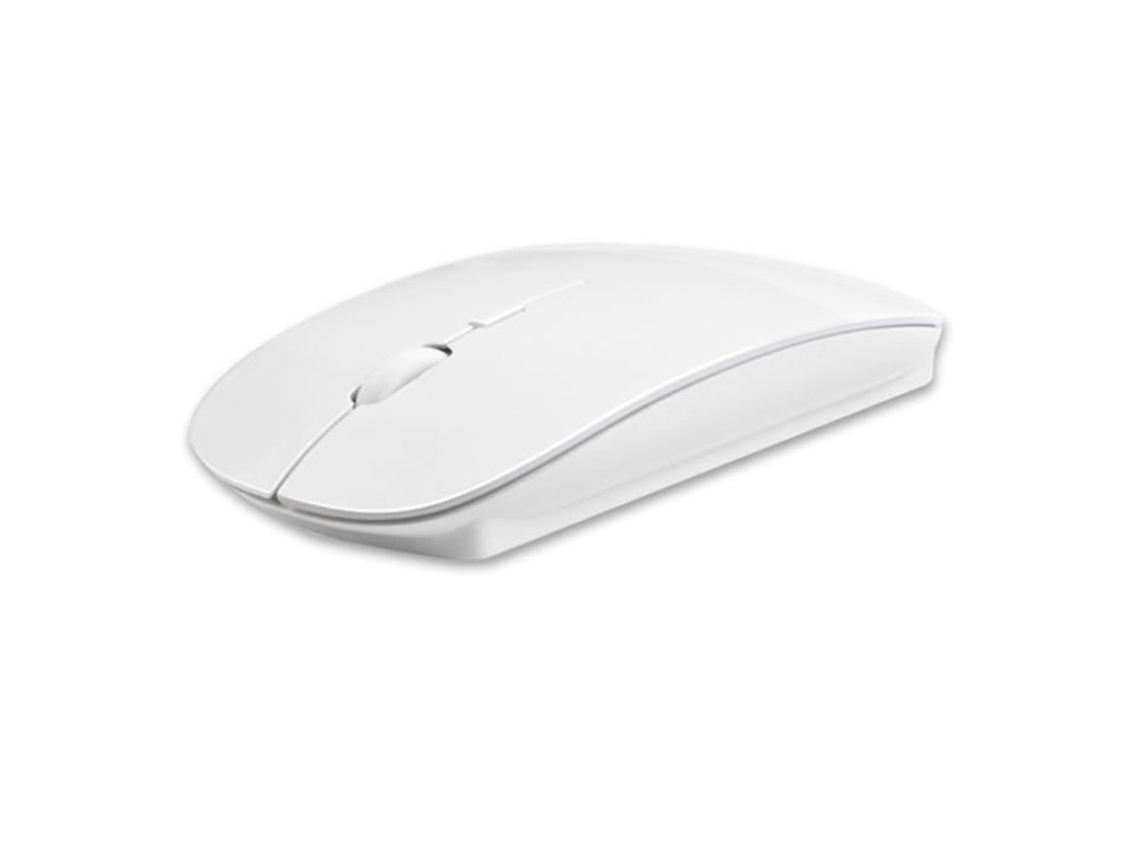 Mouse sem fio ultrafino, atividades sem fio 2.4G e mouse branco de lazer
