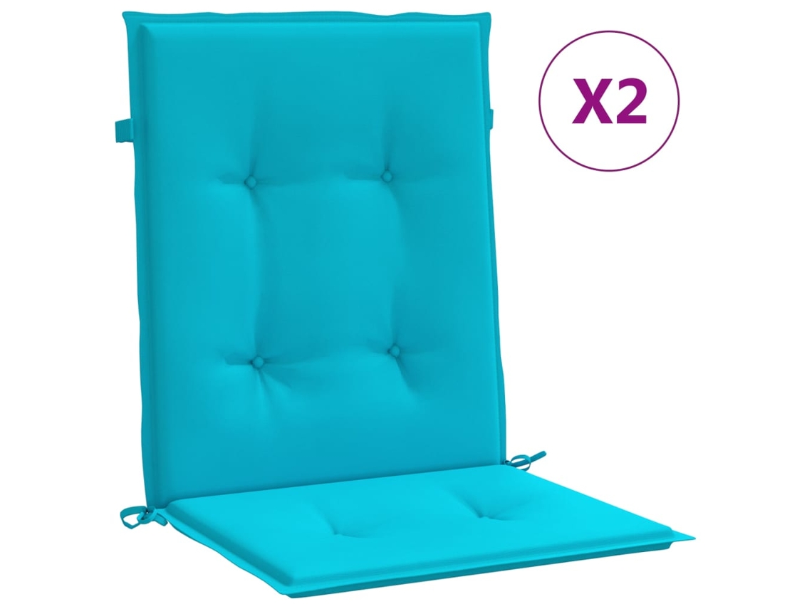 Lowback Chair Cushion, Lowback Chair Cushions Vidaxl Turquesa Tecido (100 X 50 X 4 Cm)