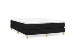 Box Spring Bed Frame, Box Spring Bed Frames Vidaxl Preto Tecido (140 X 190 Cm)