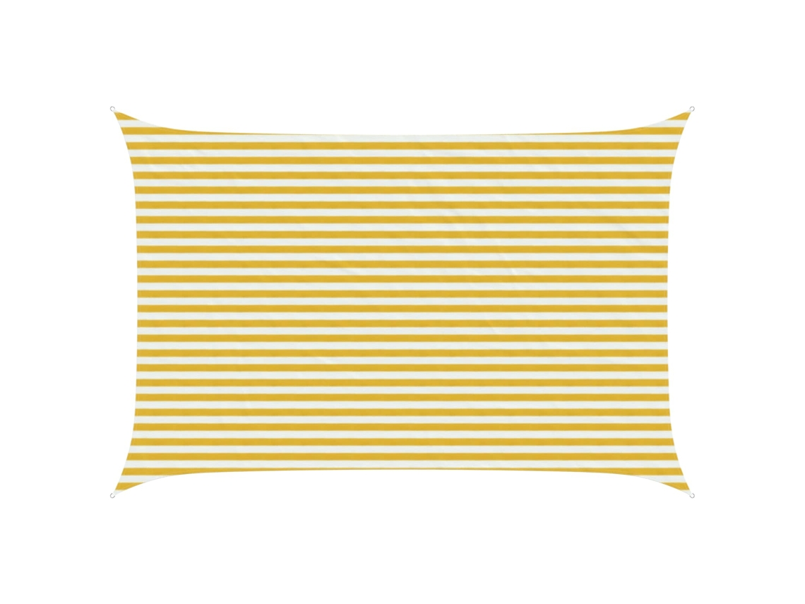 Conjunto 1 Vela De Sombra Vidaxl Amarelo Polietileno De Alta Densidade (3 X 4 M)