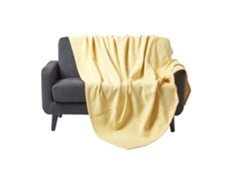 Homescapes Halden Chevron Yellow Throw 150x200 Cm