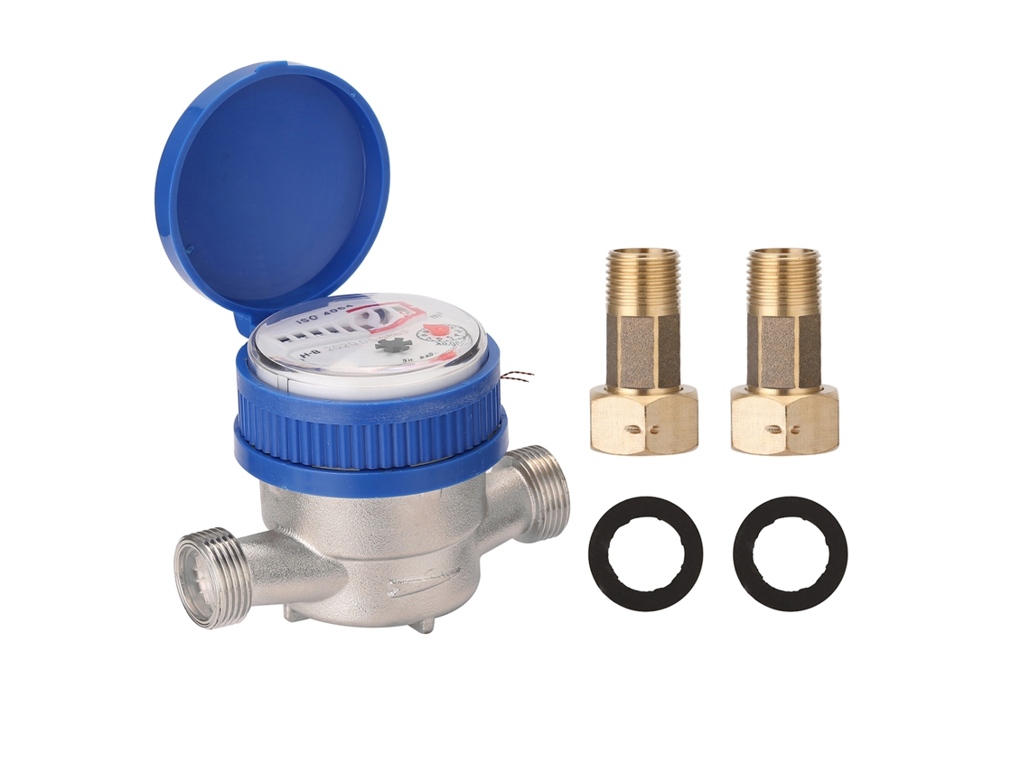 Medidor De Água Fria Inteligente 15mm 1/2" Rotor Mécanico Combinação De Exibição Analógica E Digital