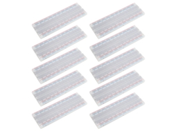 10pcs Protoboard Sem Solda 830 Pontos Abs 5.6x16.5x0.85cm Para Testes Experimentais