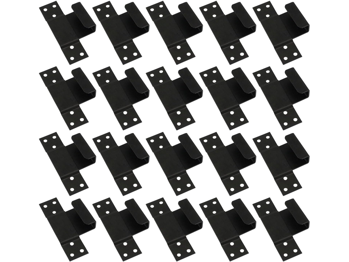 Kit Com 40 Ganchos Pendurar Azulejos De Cerâmica Preta Valiclud, Tamanho Pequeno 10mm X 20mm, Em Aço Inoxidável E