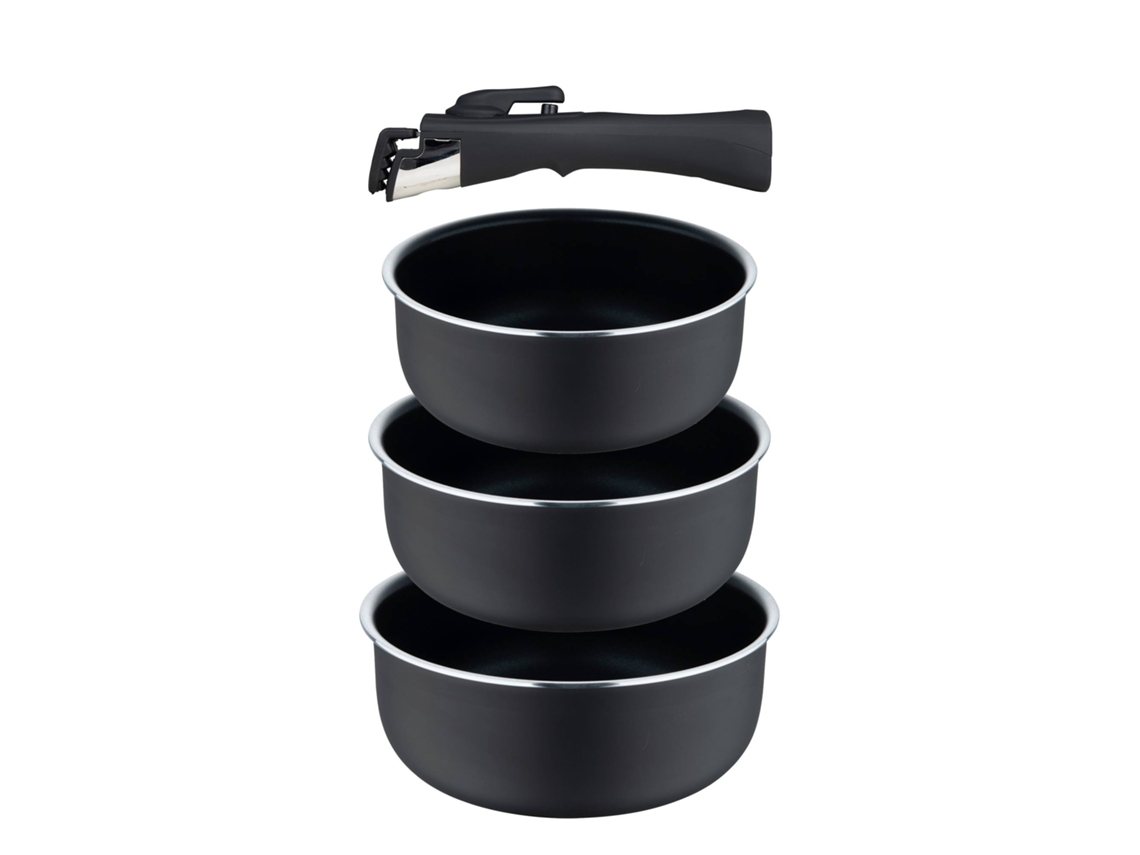 Conjunto De Panelas Bergner Click&cook Para Indução