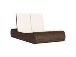 Double Sun Lounger, Double Sun Loungers Vidaxl Marrom Rattan / Vime (n/a)