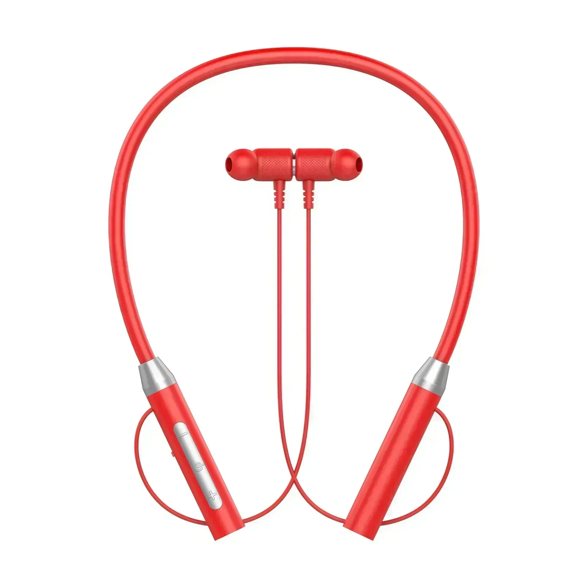 (vermelho) Sem Fio Bluetooth 5.3 Fone De Ouvido, Pescoço De Sucção Magnética, Corrida Esportiva, À Prova D'água, Com Microfone