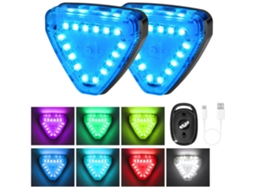 Luz Estroboscópica Led Com Controle Remoto, Alto Brilho, 7 Cores, Luzes Piscantes De Advertência, Mini Drone Magnético, Luzes Anticolisão Pa