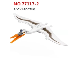 (estilo 1) Modelo Grande De Bloco De Montar De Dinossauro, Therizinosaurus, Pteranodon, Modelo De Vento Branco