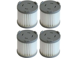 Conjunto de 4 Filtros 4055453288 para Aspiradores Pó Portáteis Sem Fio Pop518iw, Pop521tg Branco 0, 05 BRILVIBERA