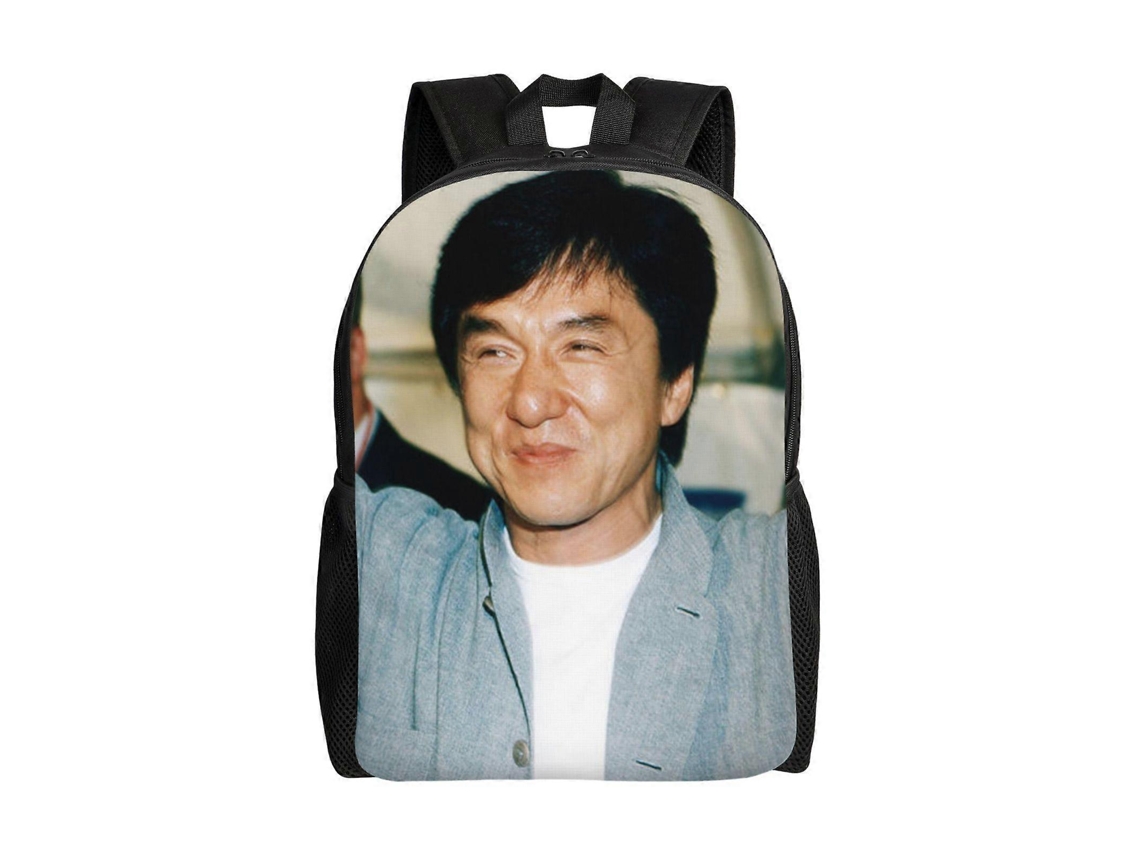 Mochila Jackie Chan T1877 Para Escola E Trabalho, Leve E À Prova Dágua, Mochila Estilosa Para Estudantes E Adultos N1877 Olysi Shop