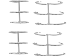 Anéis de metal dourado para correntes, 4 peças, 2,5 x 30 x 40 mm, para álbuns DIY, acessórios removíveis para