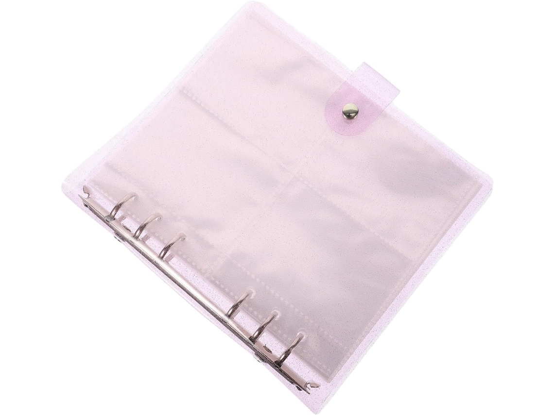 Álbum Fotos Transparente Pvc Grande Capacidade 25 Folhas Fichário 6 Argolas Guardar Exibir Coleção Leve K Pop GOKOCO