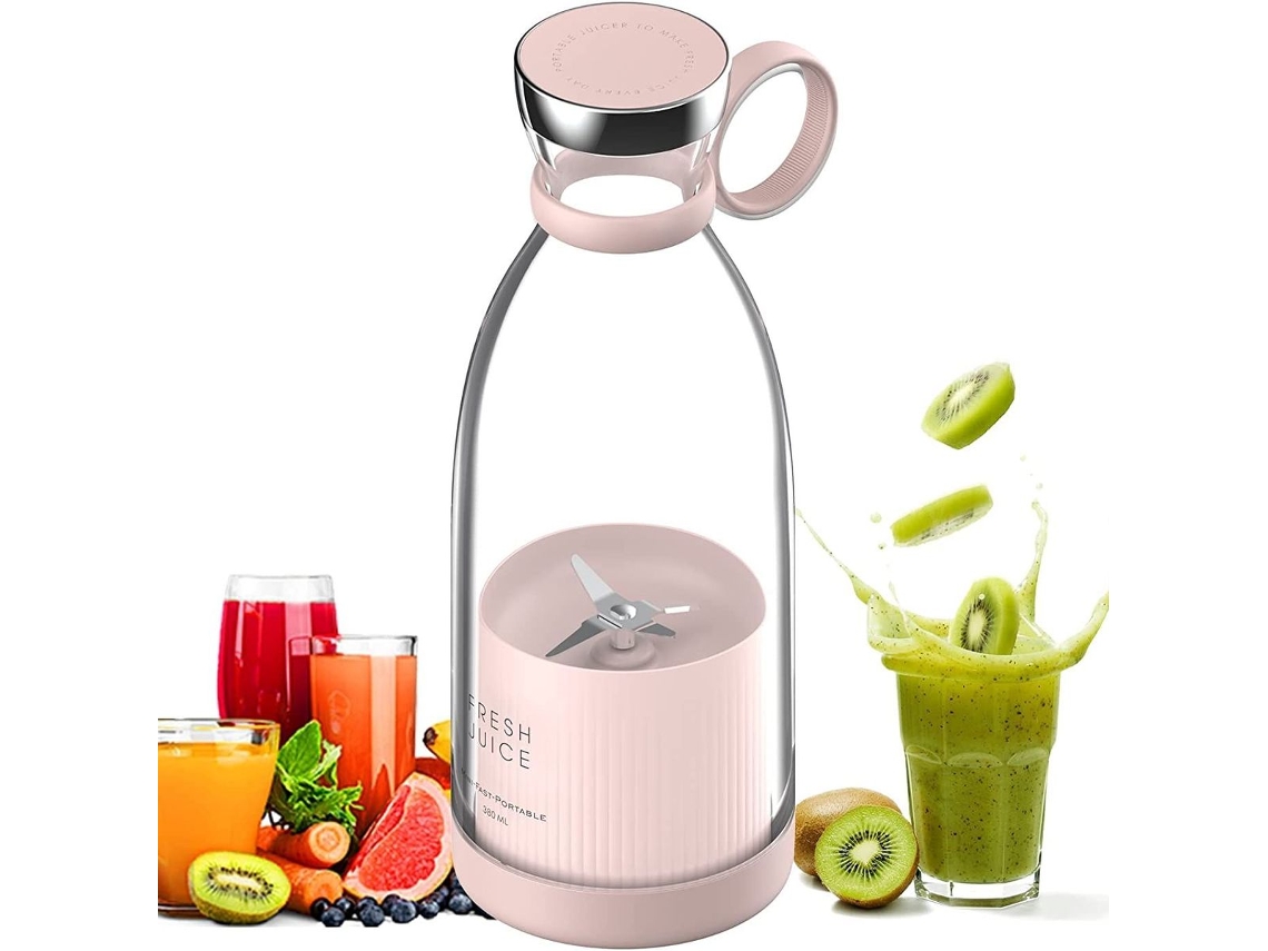 Lurelia Liquidificador Portátil Recarregável Usb, 350ml, Para Smoothies