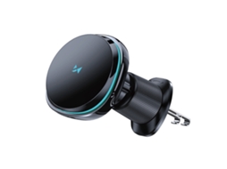 Suporte de carro com carregador wireless, ventilador, para telefone, WOZINSKY