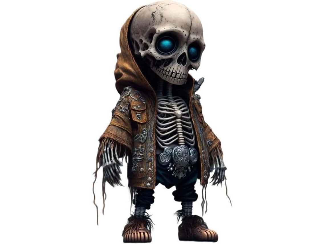 Adorno de Caveira Nova Line estátua decorativa memorial halloween colecionável