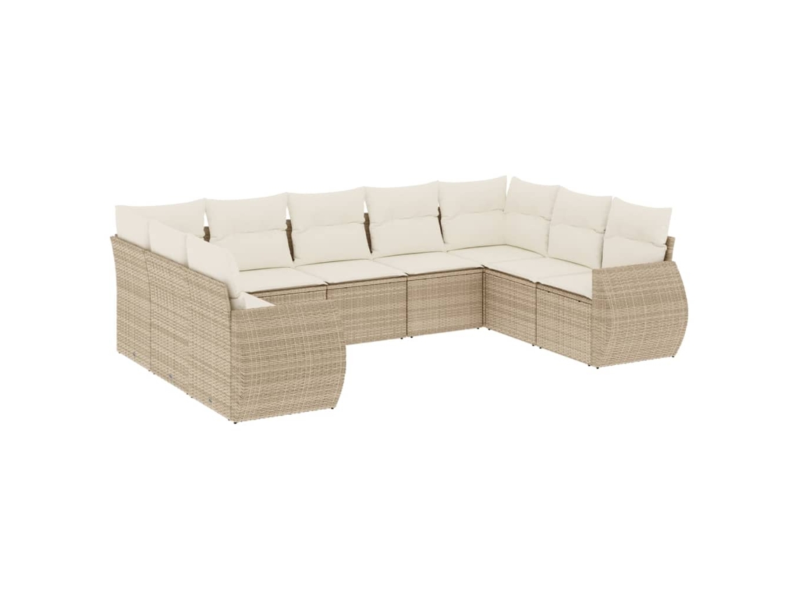 Garden Sofa Set, Garden Sofa Sets Vidaxl Bege Rattan / Vime (n/a)