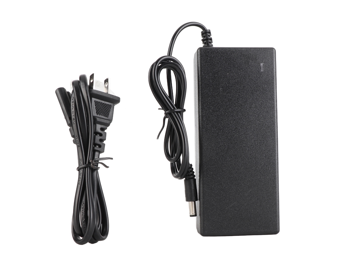 Adaptador de corrente de escritório de 54,6V e 2A com indicador LED, seguro e compatível com diversos equipamentos