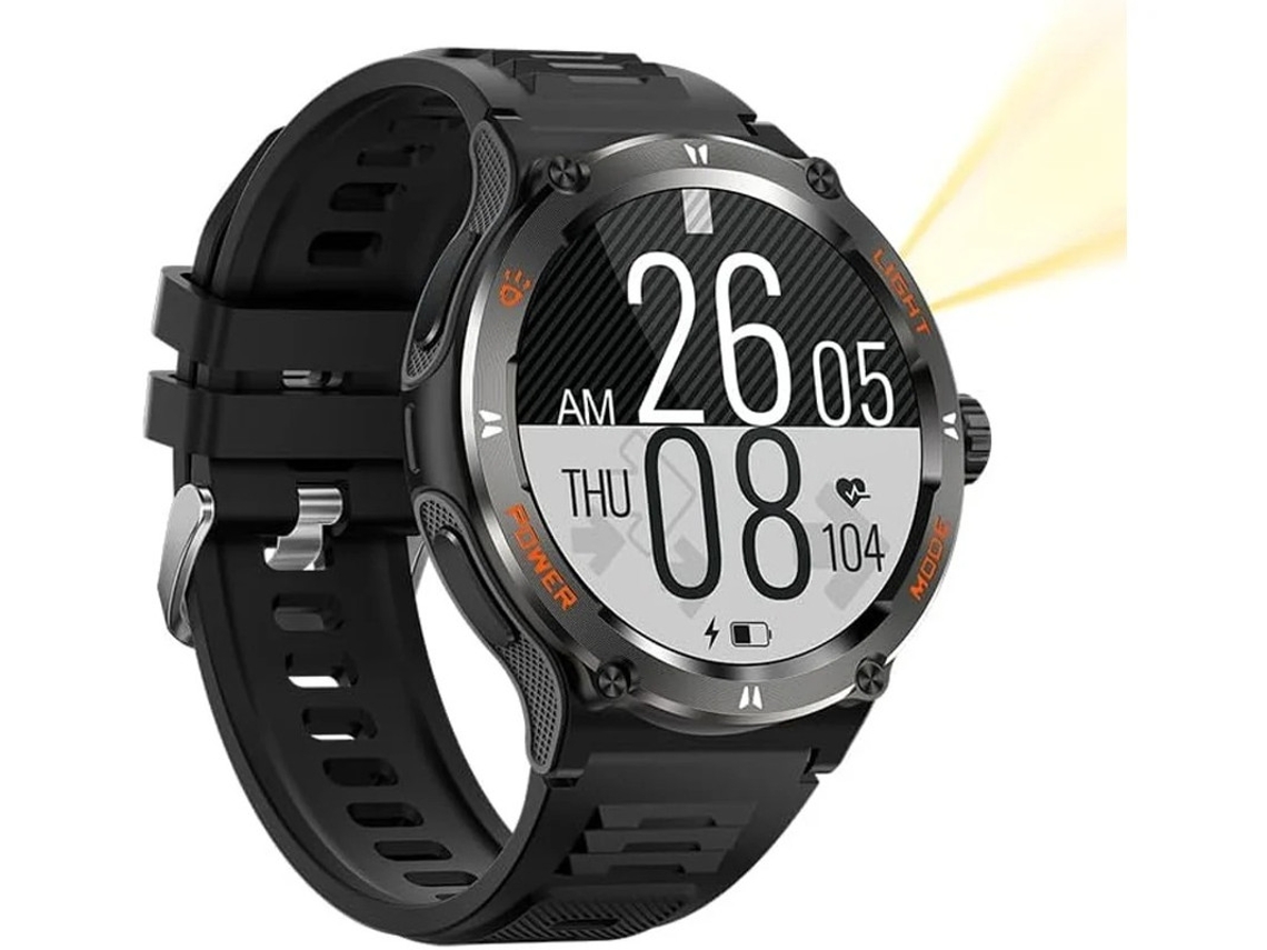 Relógio Inteligente Masculino Rastreador De Fitness Tela Sensível Ao Toque De 1.53” À Prova Dágua 3atm Frequência Cardíaca Pressão Arte Yizhood