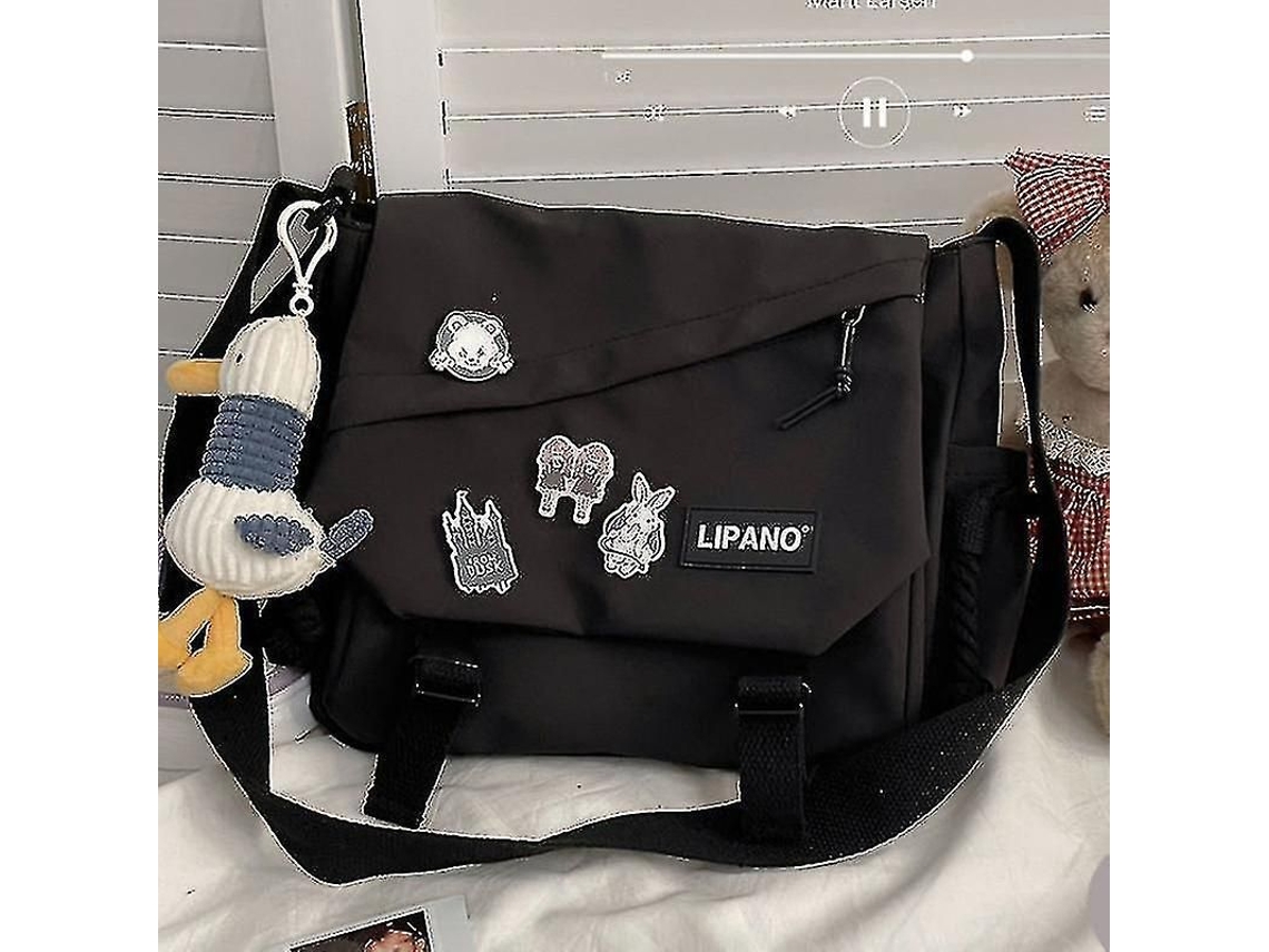 Bolsa Messenger MDUG retrô para homem, grande capacidade, leve, com alça transversal ajustável
