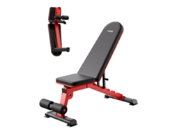 Banco abdominal dobrável Vevor para treinamento de força (1465 x 530 x 450 mm)