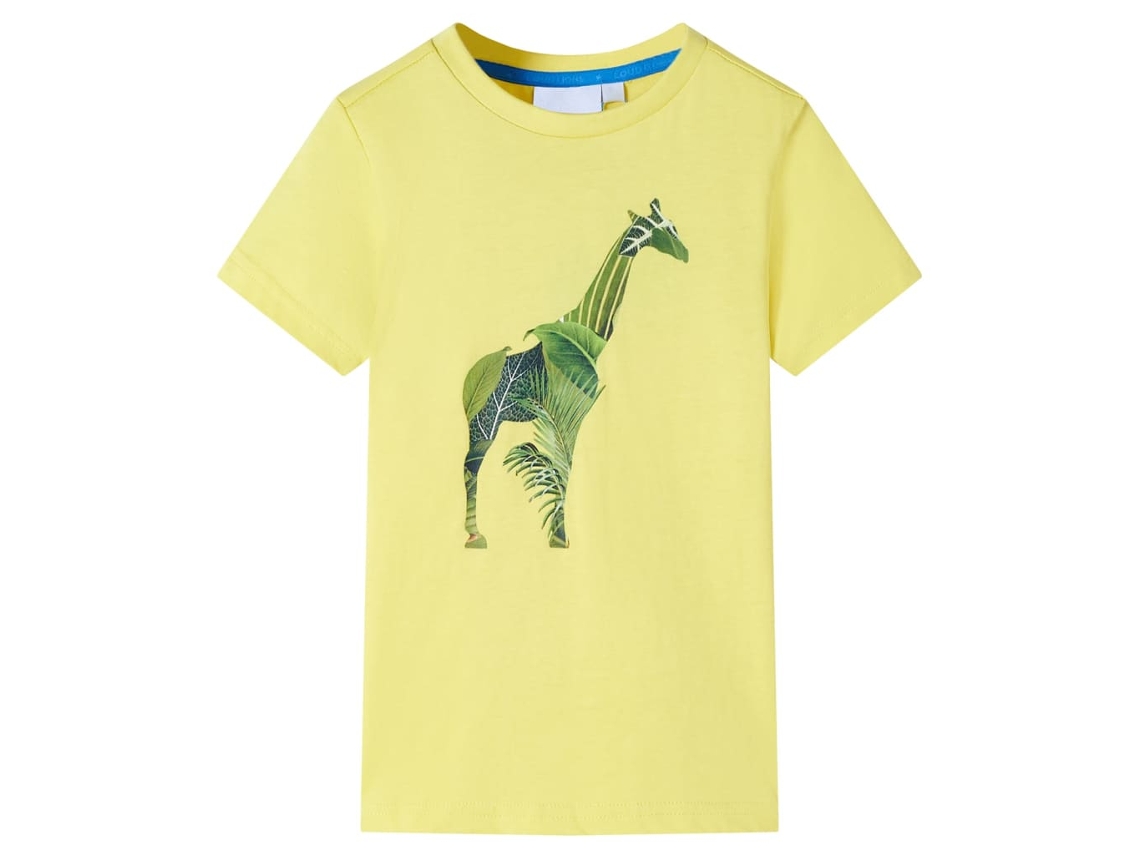 T-shirt De Criança Amarelo 128