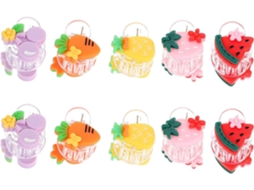 Conjunto De 20 Mini Presilhas De Cabelo Para Bebês Com Desenhos De Desenhos Animados, Em Resina Colorida.