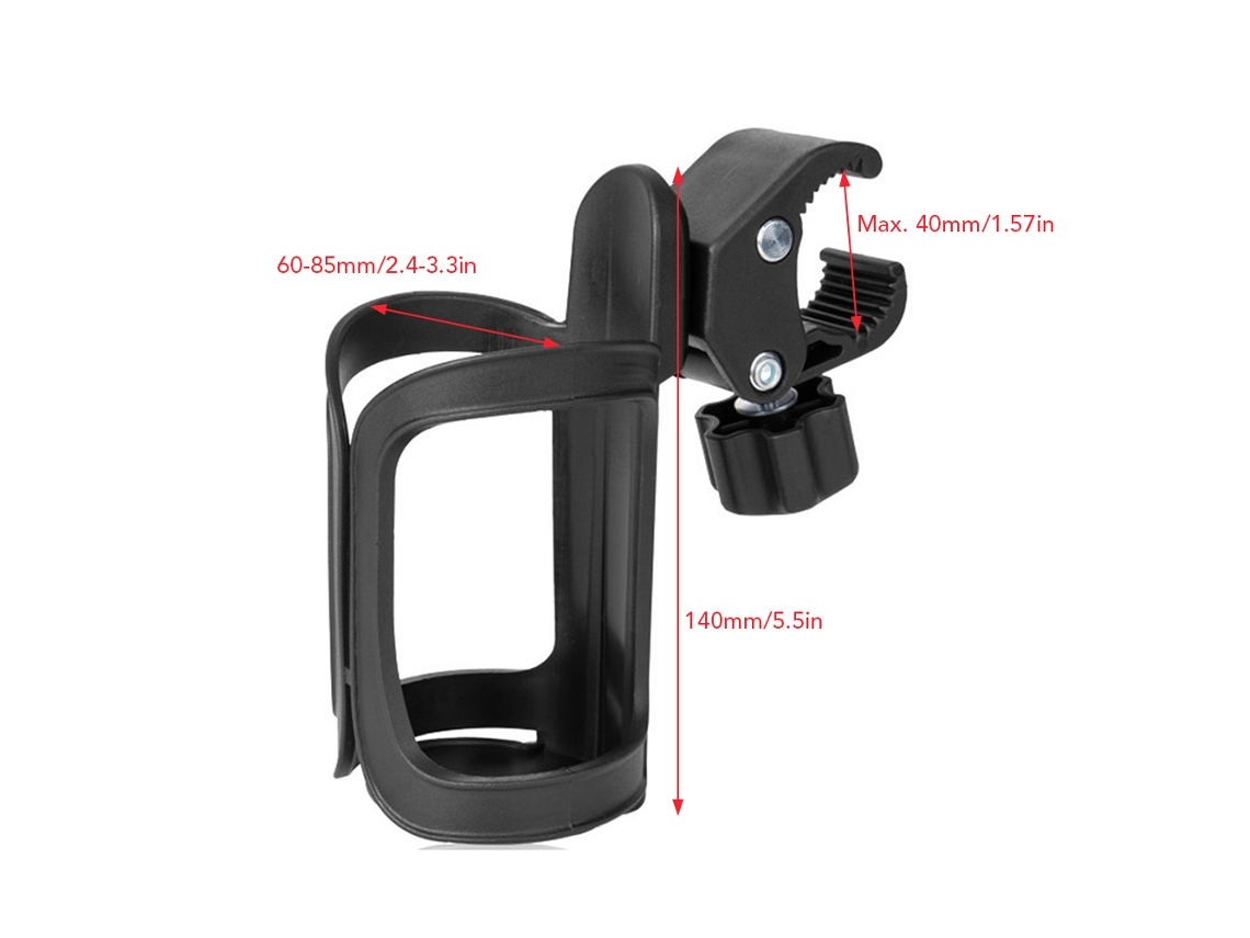 Portavasos Para Bicicleta Com Rotação De 360 Graus, Compatível Com Cochecitos De Bebê E Cadeiras De Rodas