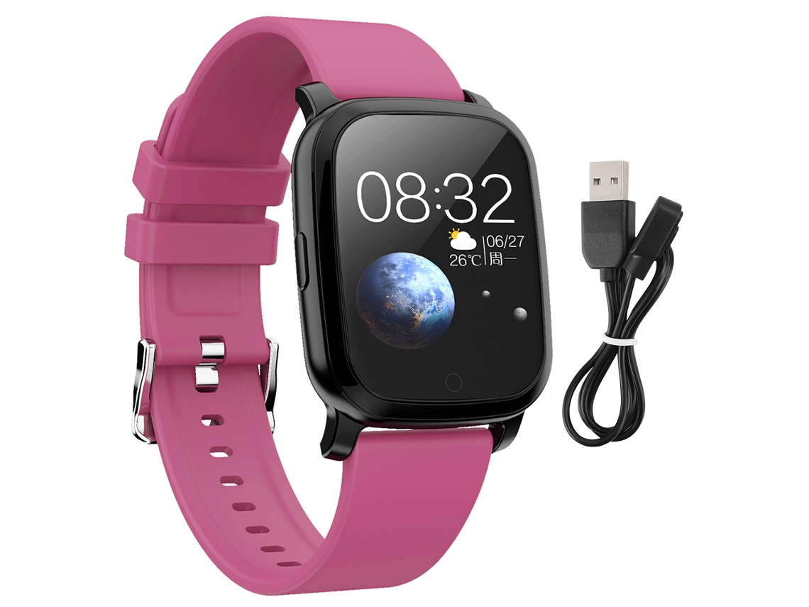 Pulseira Inteligente Cv06, Monitora Frequência Cardíaca e Pressão Arterial, Tela Colorida 1,3 Polegadas, Bluetooth, À Prova D'água. EOOCOO