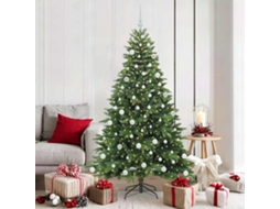 Vidaxl Árvore De Natal Artificial Com 300 Leds Verde 180 Cm Pe E Pvc