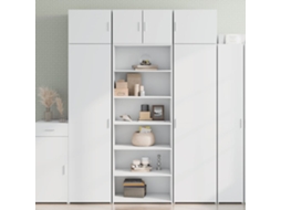 Vidaxl Armário Alto 70x41x185 Cm Derivados De Madeira Branco