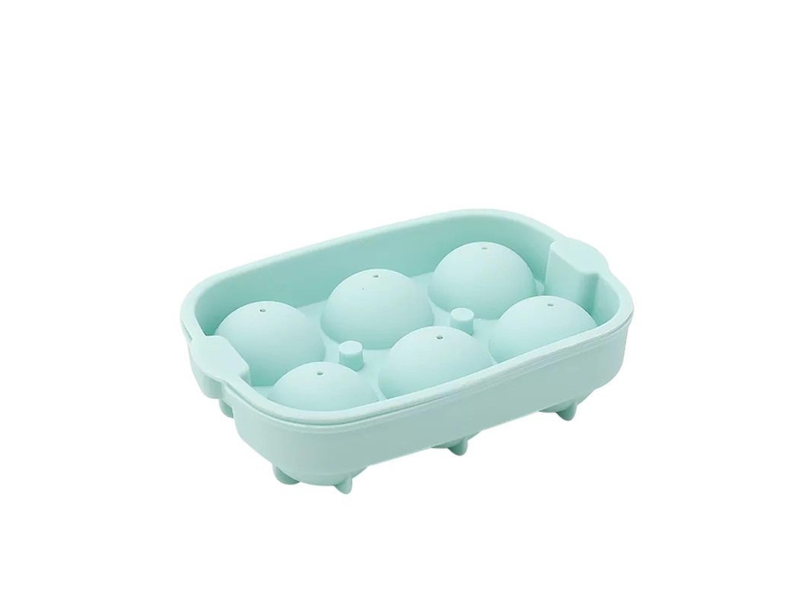 Moldes De Silicone Para Bola De Gelo 6 Buracos Para Whisky, Moldes De Bolo, Chocolate E Doces, Seguro E Durável