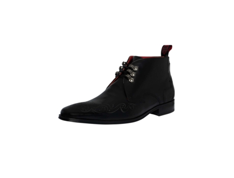 Botas De Homem Jeffery West Chukka Polida Pele Preto (42)
